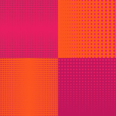 halftone backgrounds with dot patterns
