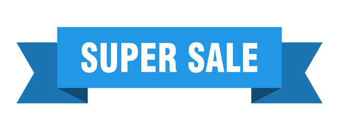 super sale ribbon. super sale isolated band sign. super sale banner