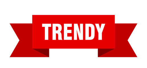 trendy ribbon. trendy isolated band sign. trendy banner