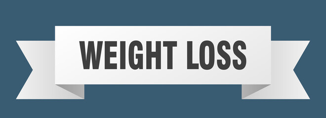 weight loss ribbon. weight loss isolated band sign. weight loss banner
