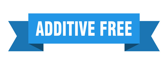 additive free ribbon. additive free isolated band sign. additive free banner