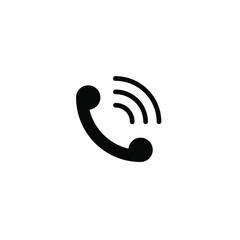 Vector Telephone Solid Glyph Flat icon
