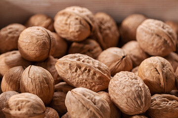 Walnuts. Close-up. Healthy diet.