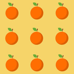 conjunto de naranjas textura de fruta vector 