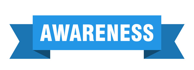 awareness ribbon. awareness isolated band sign. awareness banner