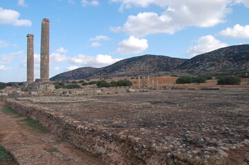 Ancient ruins of Ptolemais near Benghazi, Libya