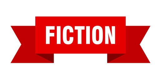 fiction ribbon. fiction isolated band sign. fiction banner