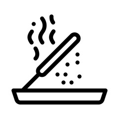 aromatic stick icon vector. aromatic stick sign. isolated contour symbol illustration
