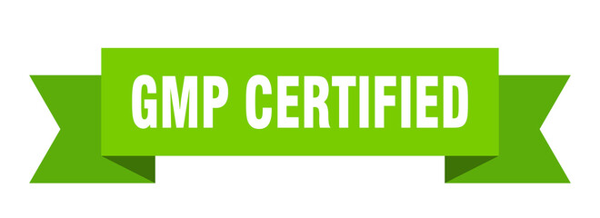 gmp certified ribbon. gmp certified isolated band sign. gmp certified banner