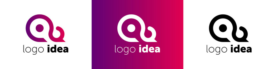 Creative idea logo template. logo idea vector design
