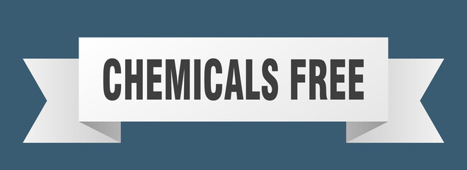 chemicals free ribbon. chemicals free isolated band sign. chemicals free banner