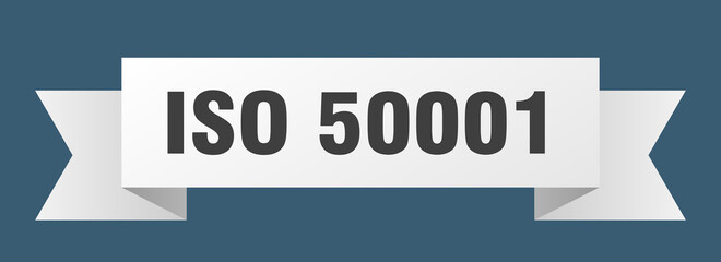 iso 50001 ribbon. iso 50001 isolated band sign. iso 50001 banner