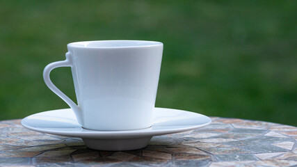 Coffee mug on the table
