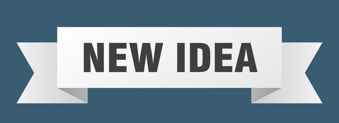new idea ribbon. new idea isolated band sign. new idea banner