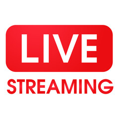 Live streaming symbol Online broadcast icon The concept of live streaming for selling on social media.