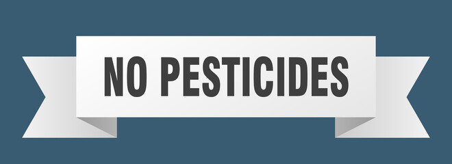 no pesticides ribbon. no pesticides isolated band sign. no pesticides banner
