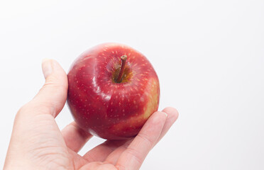 Red Apple in Hand