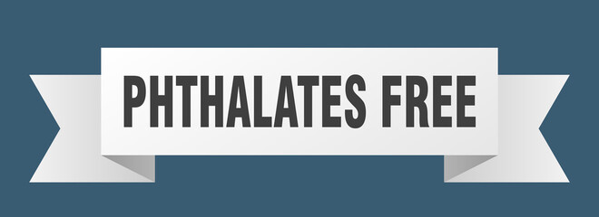 phthalates free ribbon. phthalates free isolated band sign. phthalates free banner