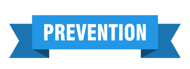 prevention ribbon. prevention isolated band sign. prevention banner