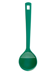 green ladle for the kitchen in the house