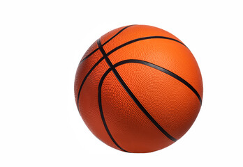 Basketball isolated on white background. Orange Ball. Sports concept.