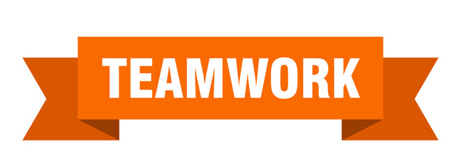 teamwork ribbon. teamwork isolated band sign. teamwork banner