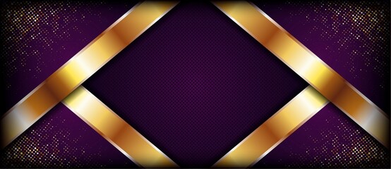 luxury dark blue background with glowing golden dots