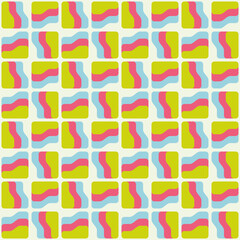 Simple abstract seamless pattern. Colorful accent for any surface.