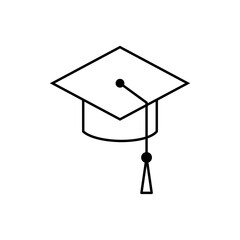 best graduation hat icon vector illustration