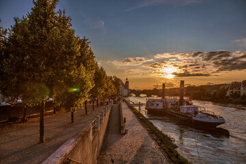 Regensburg im Sonnenuntergang