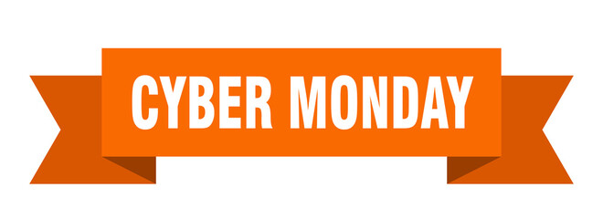 cyber monday ribbon. cyber monday isolated band sign. cyber monday banner