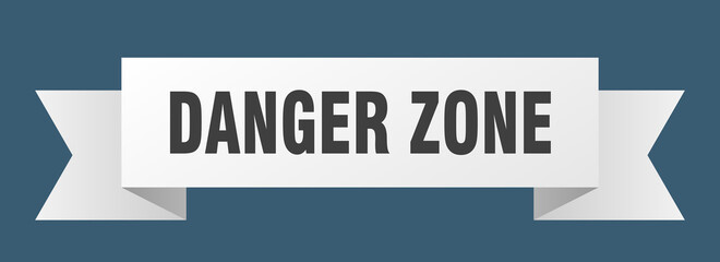 danger zone ribbon. danger zone isolated band sign. danger zone banner
