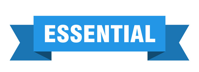 essential ribbon. essential isolated band sign. essential banner