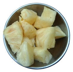 bowl of pineapple pieces