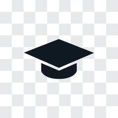 Mortarboard vector icon, simple sign for web site and mobile app.