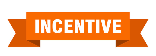 incentive ribbon. incentive isolated band sign. incentive banner