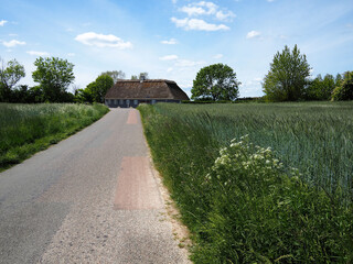Traditional old style Danish country house Denmark
