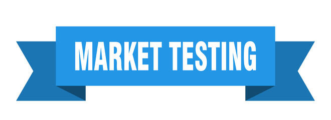 market testing ribbon. market testing isolated band sign. market testing banner