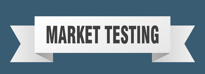 market testing ribbon. market testing isolated band sign. market testing banner