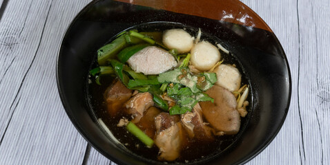 Thai Mixed Dishes of Soups and Rice 