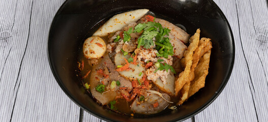 Thai Mixed Dishes of Soups and Rice 