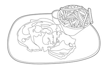 Plate design with beefsteak