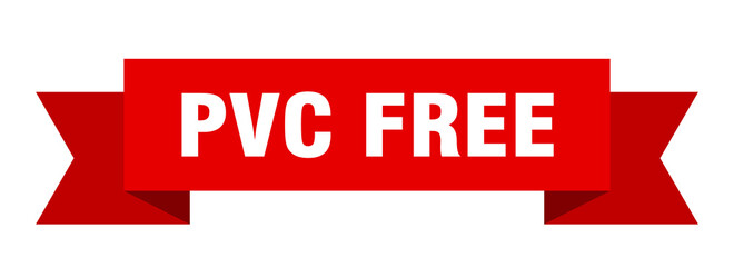 pvc free ribbon. pvc free isolated band sign. pvc free banner