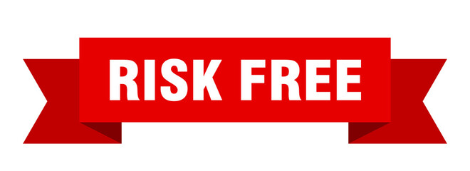 risk free ribbon. risk free isolated band sign. risk free banner