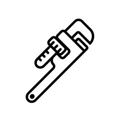 pipe wrench icon vector illustration design