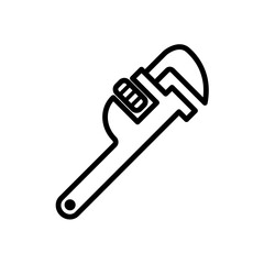 pipe wrench icon vector illustration design
