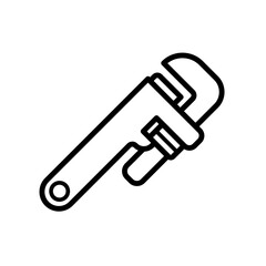pipe wrench icon vector illustration design