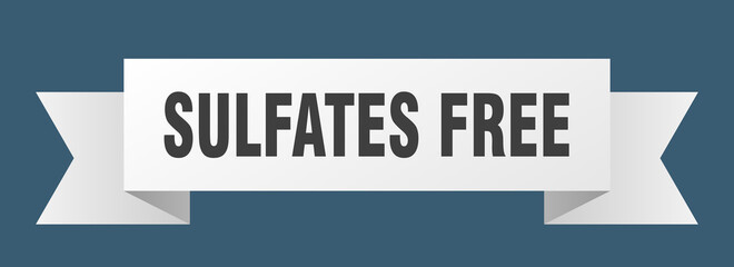 sulfates free ribbon. sulfates free isolated band sign. sulfates free banner