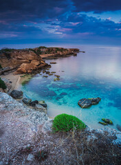 The beautiful coast of Syracuse Sicily