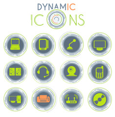 media dynamic icons